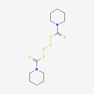 Chemical structure of Dipentamethylenethiuram Tetrasulfide
