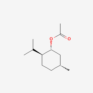 Chemical structure of Menthyl acetate