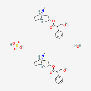 Chemical structure of Atropine sulfate monohydrate