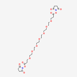 Chemical structure of Bis-PEG7-NHS ester