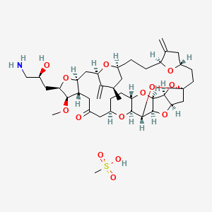 Chemical structure of Eribulin-d3 mesylate