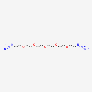 Chemical structure of Azido-PEG5-azide