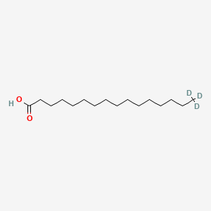 Chemical structure of Palmitic acid-d3