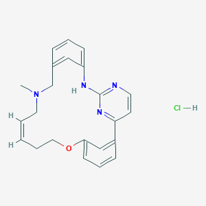 Chemical structure of (E/Z)-Zotiraciclib hydrochloride