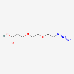 Chemical structure of Azido-PEG2-acid