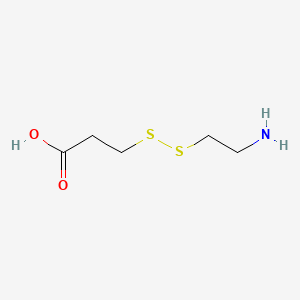Chemical structure of Aminoethyl-SS-propionic acid