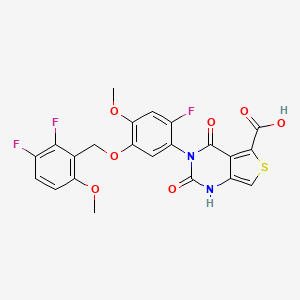Chemical structure of Linzagolix