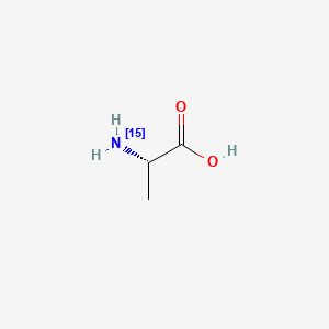 Chemical structure of L-Alanine-15N