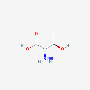 Chemical structure of L-Threonine-15N