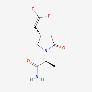 Chemical structure of Seletracetam