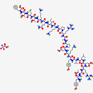 Chemical structure of hFSH-β-(33-53) (TFA)