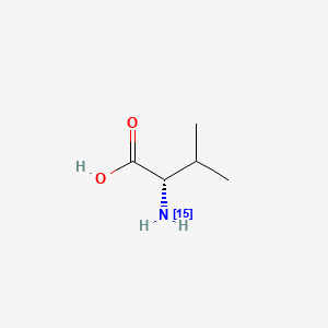 Chemical structure of L-Valine-15N