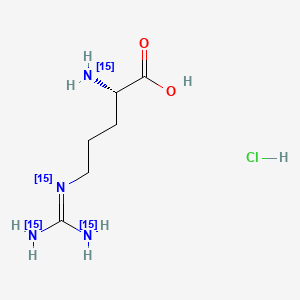 Chemical structure of L-Arginine-15N4 hydrochloride