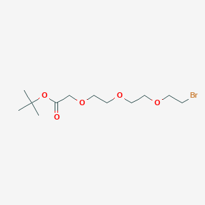 Chemical structure of Bromo-PEG3-CH2-Boc