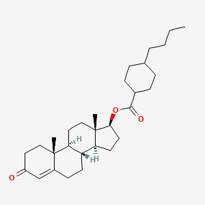 Chemical structure of Testosterone buciclate