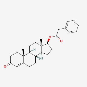 Chemical structure of Testosterone phenylacetate