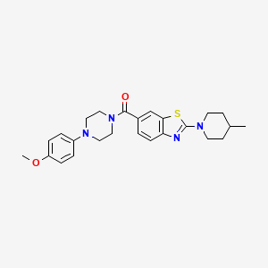 Chemical structure of Anisole-piperazine-methanone-benzothiazole-p-methylpiperidine