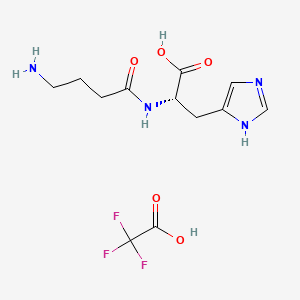 Chemical structure of Homocarnosine TFA