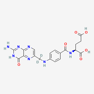 Chemical structure of Folic Acid-d2
