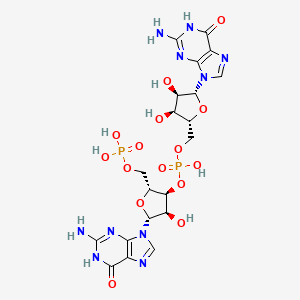 Chemical structure of 5'-Phosphoguanylyl-(3',5')-guanosine