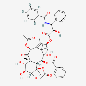 Chemical structure of 6α-Hydroxy Paclitaxel-d5