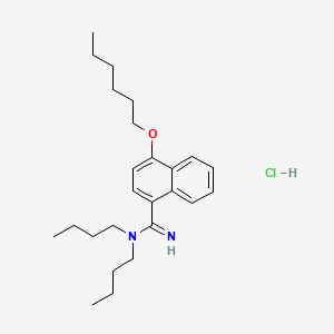 Chemical structure of Bunamidine hydrochloride