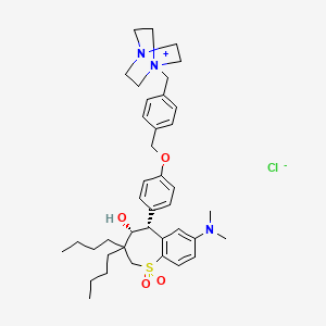 Chemical structure of Maralixibat chloride