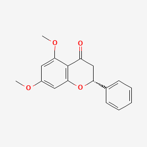 Chemical structure of 5,7-Dimethoxyflavanone