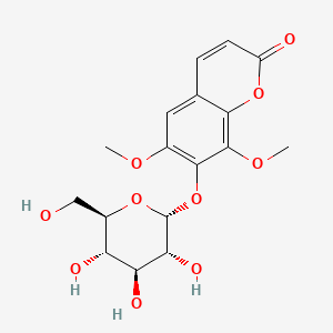 Chemical structure of Eleutheroside B1