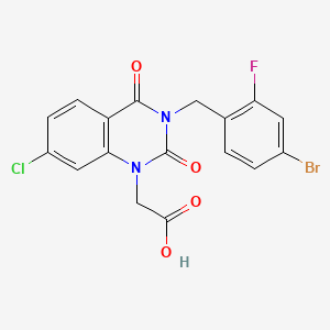 Chemical structure of Zenarestat