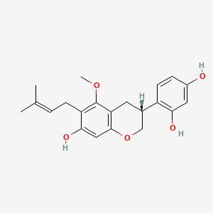 Chemical structure of Glyasperin C