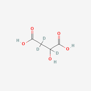 Chemical structure of Malic acid-d3