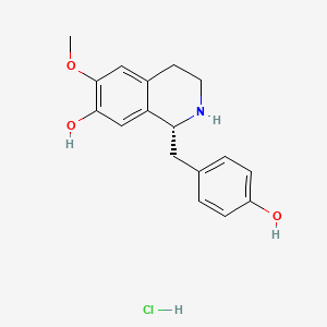 Chemical structure of (+)-Coclaurine hydrochloride