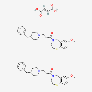 Chemical structure of JTV-519 hemifumarate