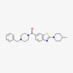 Chemical structure of Benzyl-piperazine-CO-benzothiazole-4-methylpiperidine