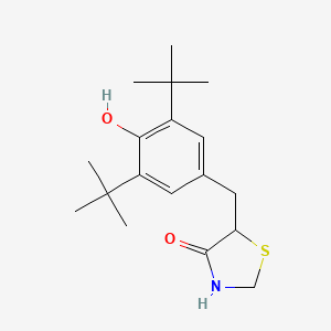 Chemical structure of Tazofelone