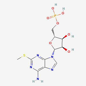 Chemical structure of 2-Methylthio-AMP