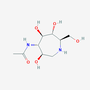 Chemical structure of PLGA-PEG-NH2
