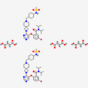 Chemical structure of VTP50469 fumarate