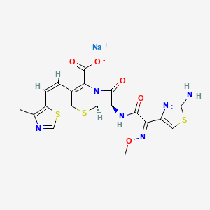 Chemical structure of Cefditoren sodium