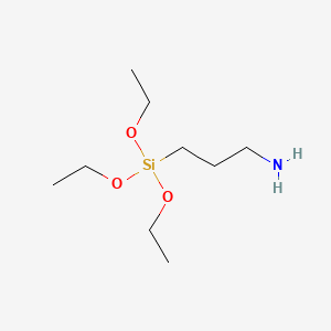 Chemical structure of 3-Aminopropyltriethoxysilane