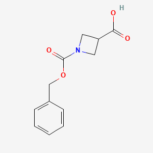 Chemical structure of 1-Cbz-azetidine-3-carboxylic acid