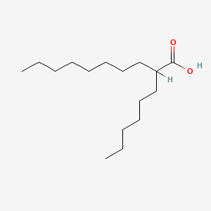 Chemical structure of 2-Hexyldecanoic acid