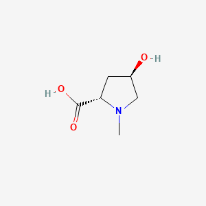 Chemical structure of 4-Hydroxyhygric acid