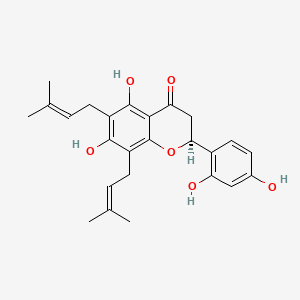 Chemical structure of Kushenol E