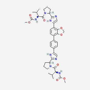 Chemical structure of Coblopasvir