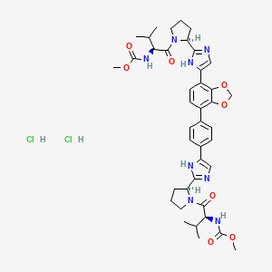 Chemical structure of Coblopasvir dihydrochloride