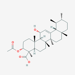 Chemical structure of 3-O-Acetyl-11-hydroxy-beta-boswellic acid