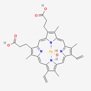 Chemical structure of Hematin