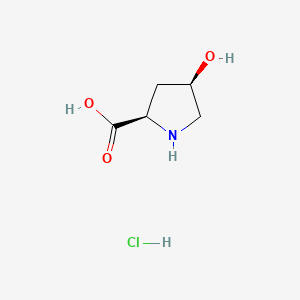 Chemical structure of cis-4-Hydroxy-D-proline hydrochloride